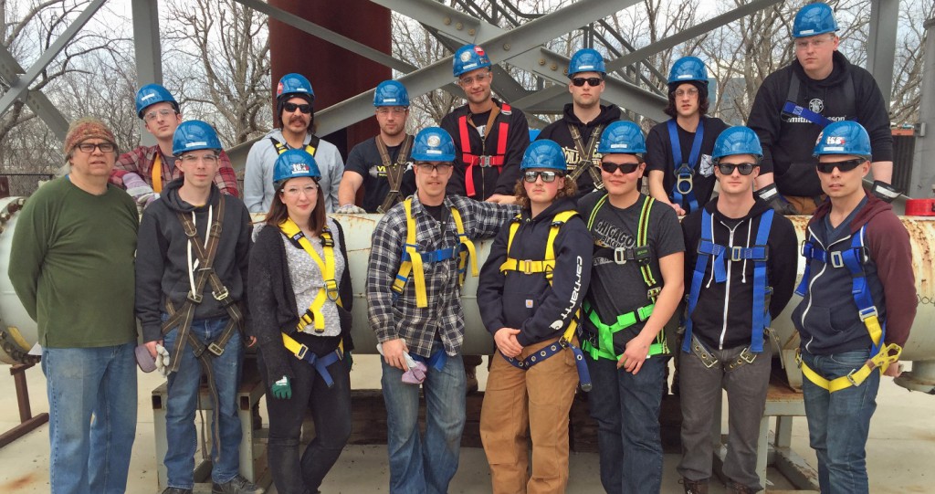 Back Row (left to right): Connor, Ethan, Sawyer, Josh, Derek, Zac and Joel; Front Row (left to right): Instructor Blair Allen, Devyn, Katelyn, John, Spencer, Jared, Colin and Sheldon.